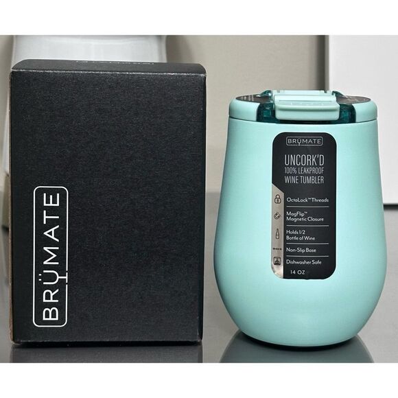 BRUMATE UNCORK'D 14oz WINE TUMBLER, MINT - Picture 1 of 5